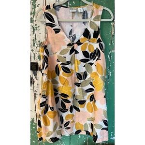 Linen Dress Rachel Zoe Floral Vibrant